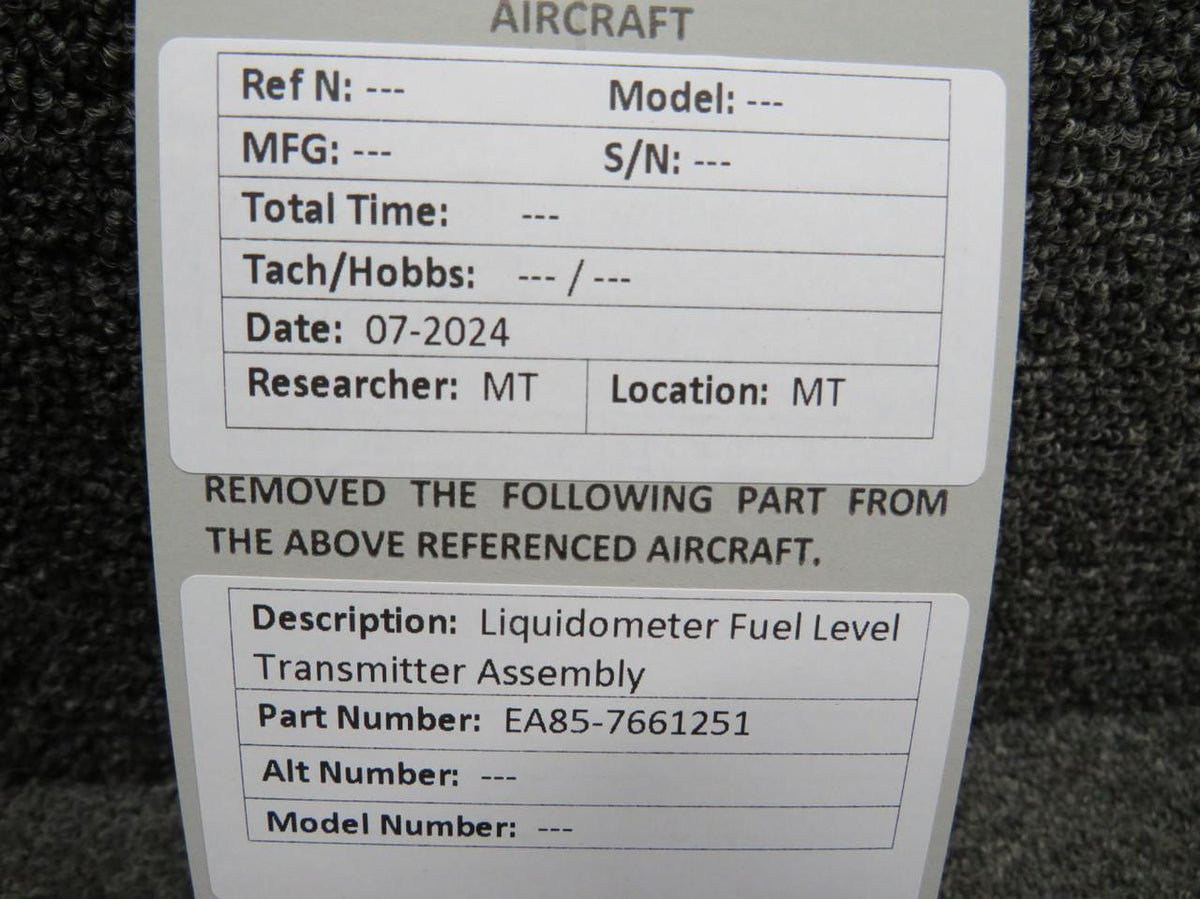 Liquidometer EA85-7661251 Liquidometer Fuel Level Transmitter Assembly