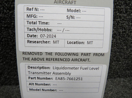 Liquidometer EA85-7661251 Liquidometer Fuel Level Transmitter Assembly