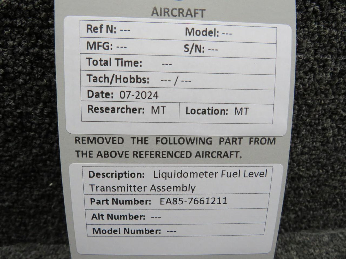 Liquidometer EA85-7661211 Liquidometer Fuel Level Transmitter Assembly