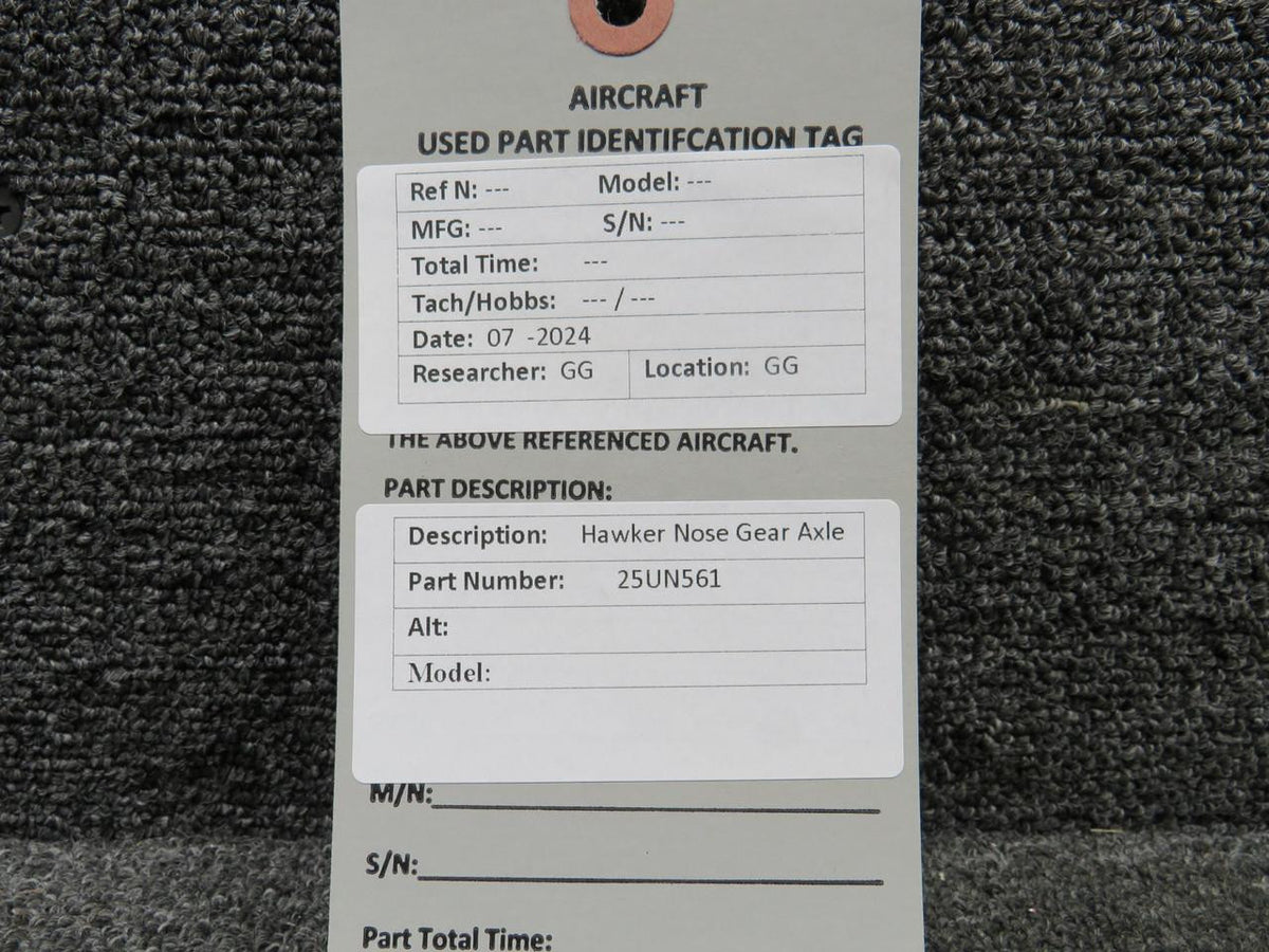 Hawker 25UN561 Hawker Nose Gear Axle