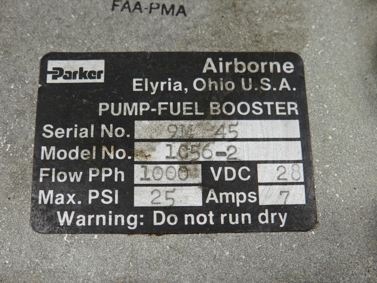 Parker 1C56-2 Parker Fuel Pump Booster Assembly