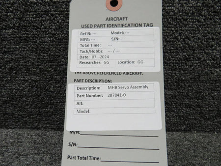 MHB 287841-0 MHB Servo Assembly