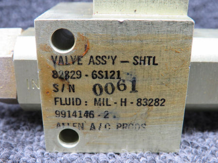 Allen Aircraft Products 9914146-2 Allen Valve Assembly
