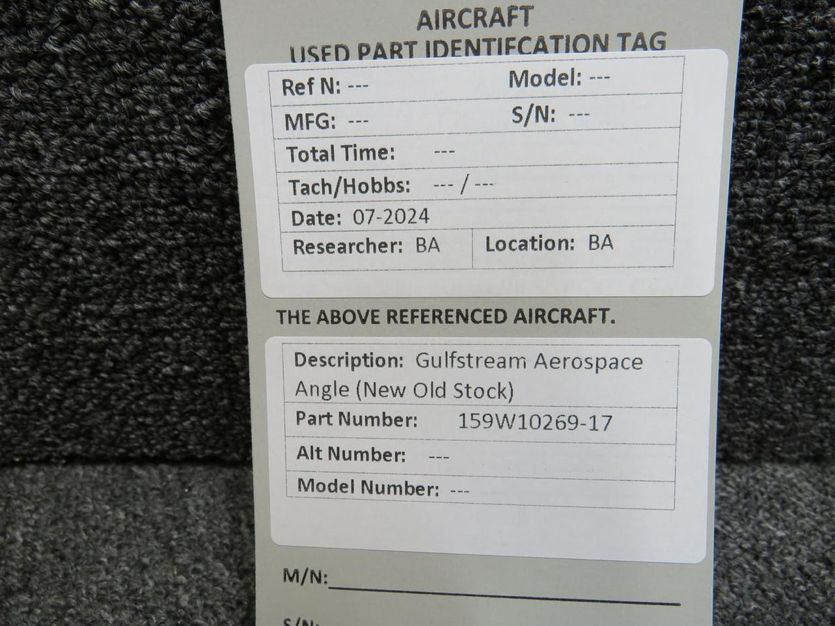 Aerospace 159W10269-17 Gulfstream Aerospace Angle (New Old Stock)