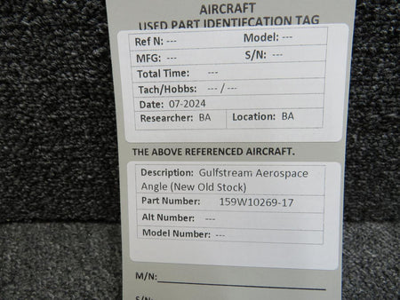 Aerospace 159W10269-17 Gulfstream Aerospace Angle (New Old Stock)