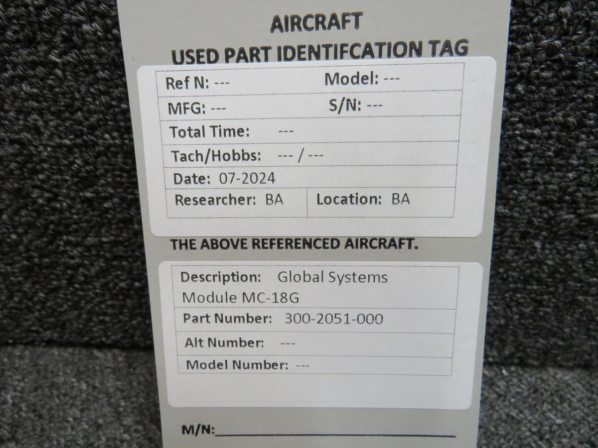 Global Systems 300-2051-000 Global Systems MC-18G Module Assembly