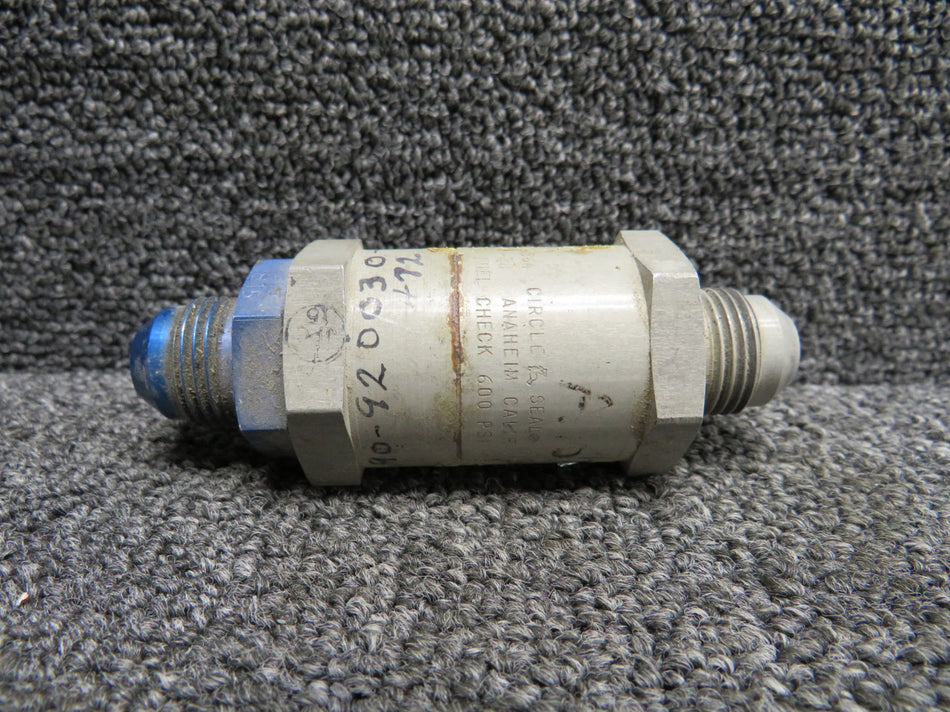 869A-8BT-28 Circle Seal Fuel Check Valve (PSI: 600)