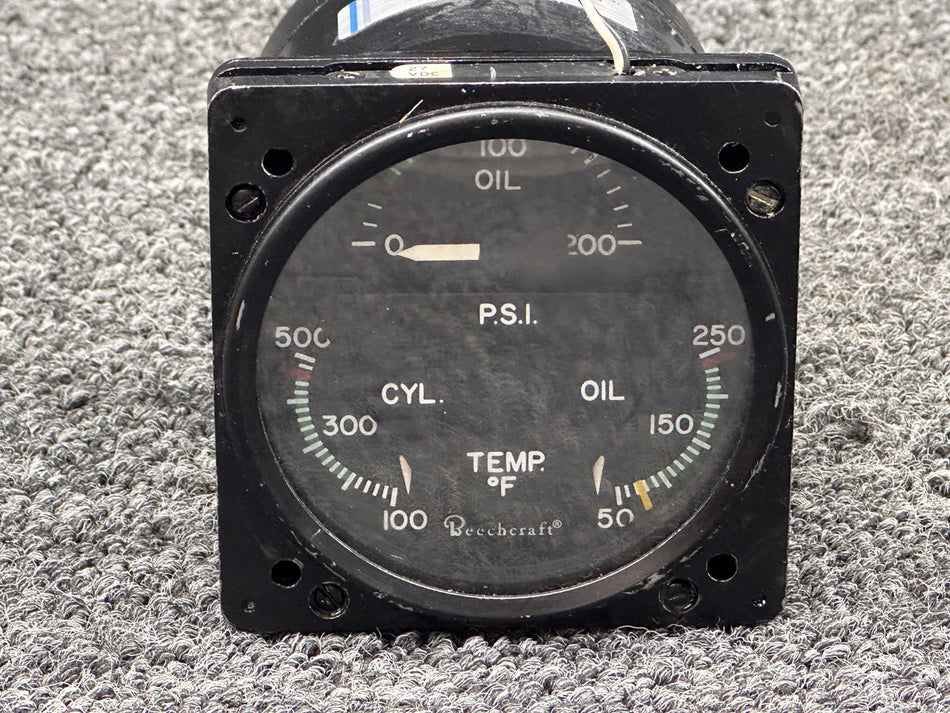 22-804-082-10 (Alt: 96-380016-1) Edo-Aire Tri-Engine Gauge (Probes and Harness)