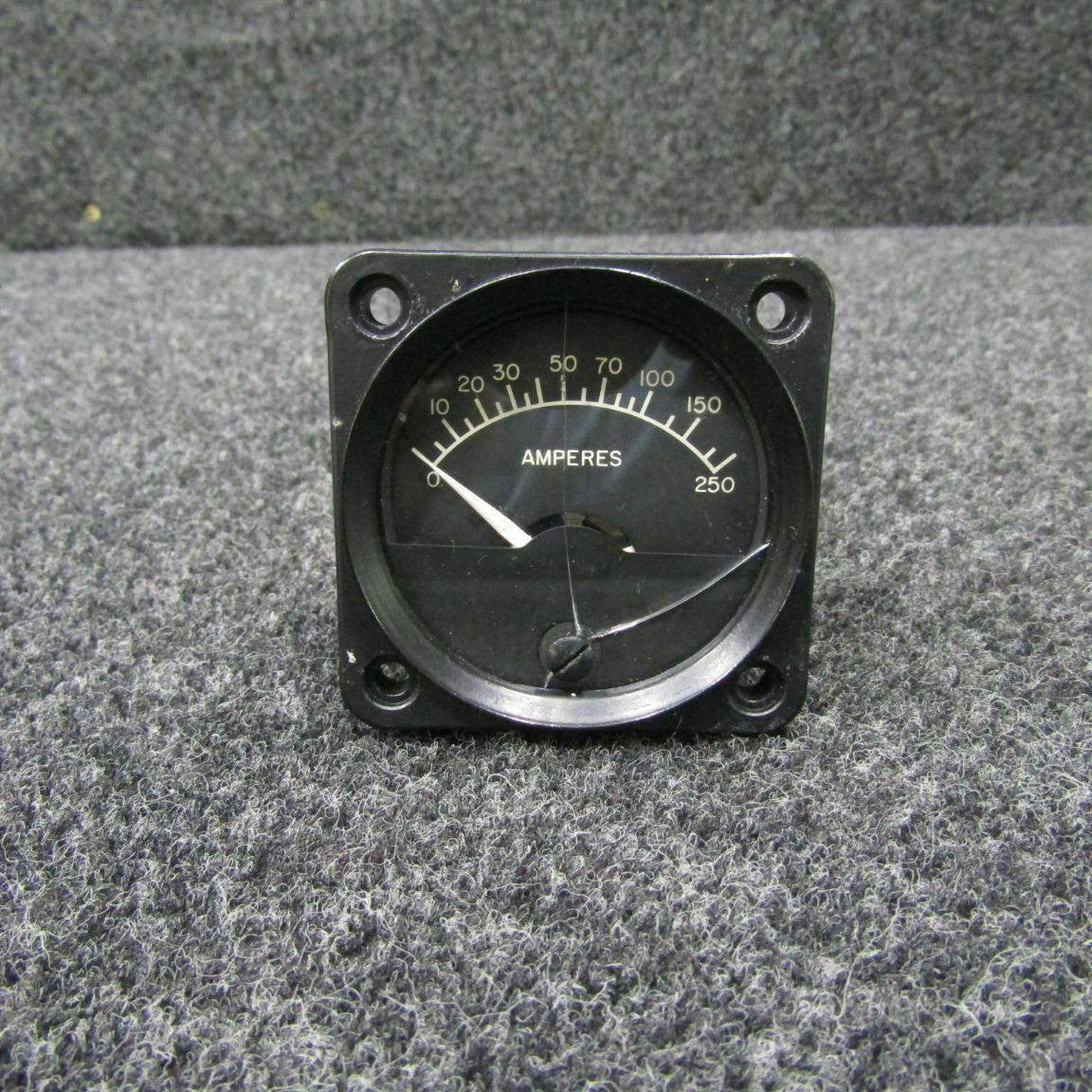 562-936 (USE: 51050) Piper PA-31T Ammeter Indicator (Glass is Cracked) (C20) BAS Part Sales | Airplane Parts