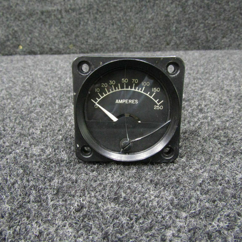 562-936 (USE: 51050) Piper PA-31T Ammeter Indicator (Glass is Cracked) (C20) BAS Part Sales | Airplane Parts