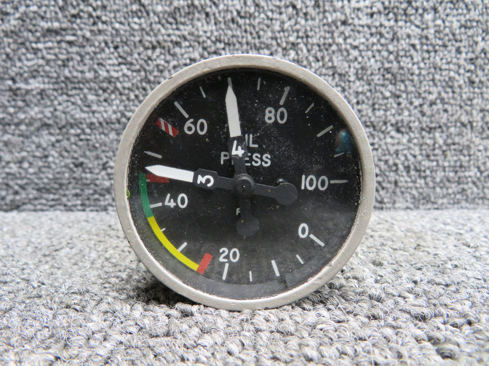 SRDW-14B US Gauge Dual Oil Pressure Indicator (0-100 PSI) (Volts: 26)