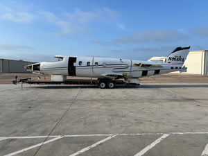 Lear 55 Fuselage w Bill of Sale, Data Tag, Airworthiness, and Log Books