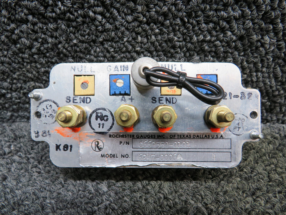 C669550-0101 Rochester 6247-00060 Dual Fuel Level Indicator (Volts: 21-32)