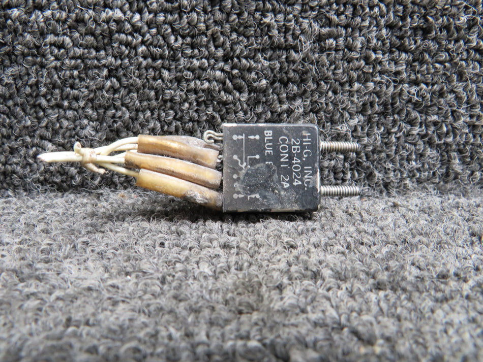 2B-4024 (Alt: 6833038-501) Hi-G Relay (26.5V, 2A, 675 Ohms) (Black)