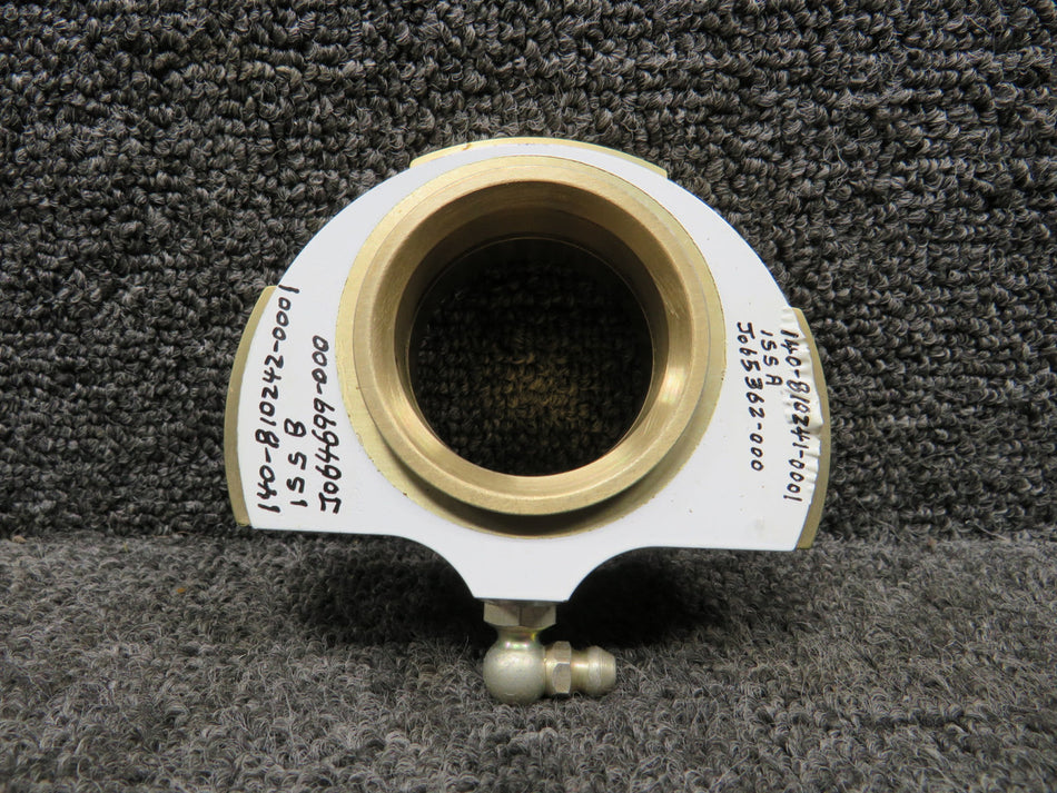 140-810241-0001 Beechcraft Pivot Bearing Block Assembly (White) (New Old Stock)