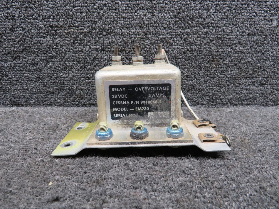 EM230 (Alt: 9910068-2) Electro-Mech Overvoltage Relay with Bracket (28V)