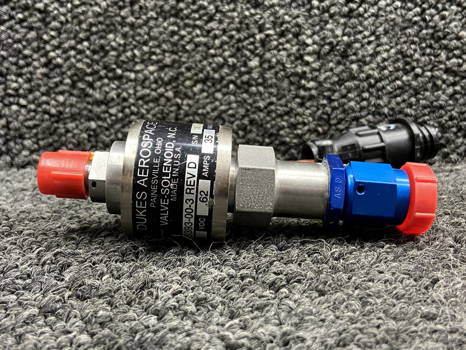A5393-00-3 (Alt: PS60037-2) Dukes Aerospace Solenoid Valve Assembly (28V)