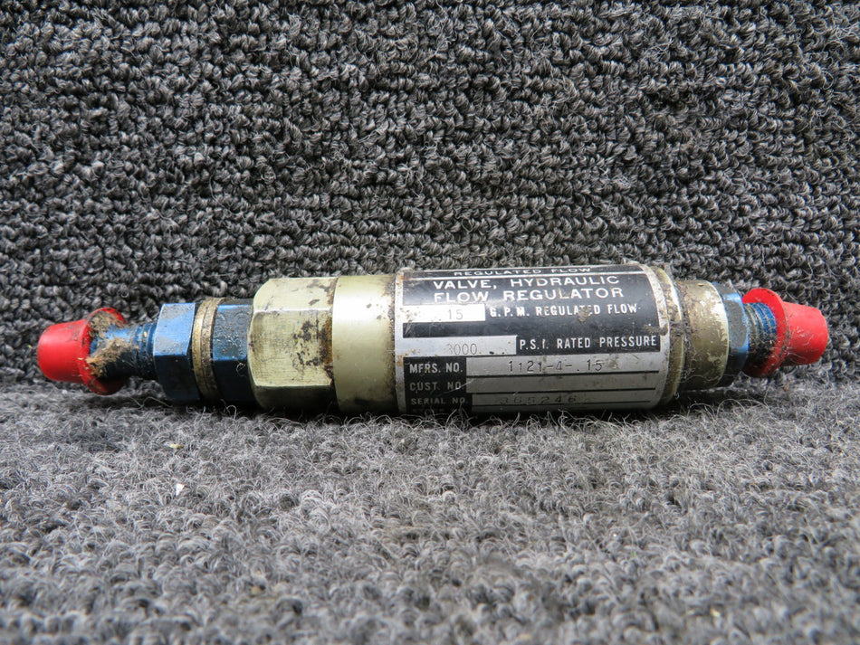 1121-4-15 Waterman Hydraulic Flow Regulator Valve