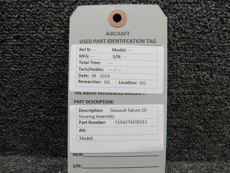 Dassault F10A274200111 Dassault Falcon 10 Housing Assembly