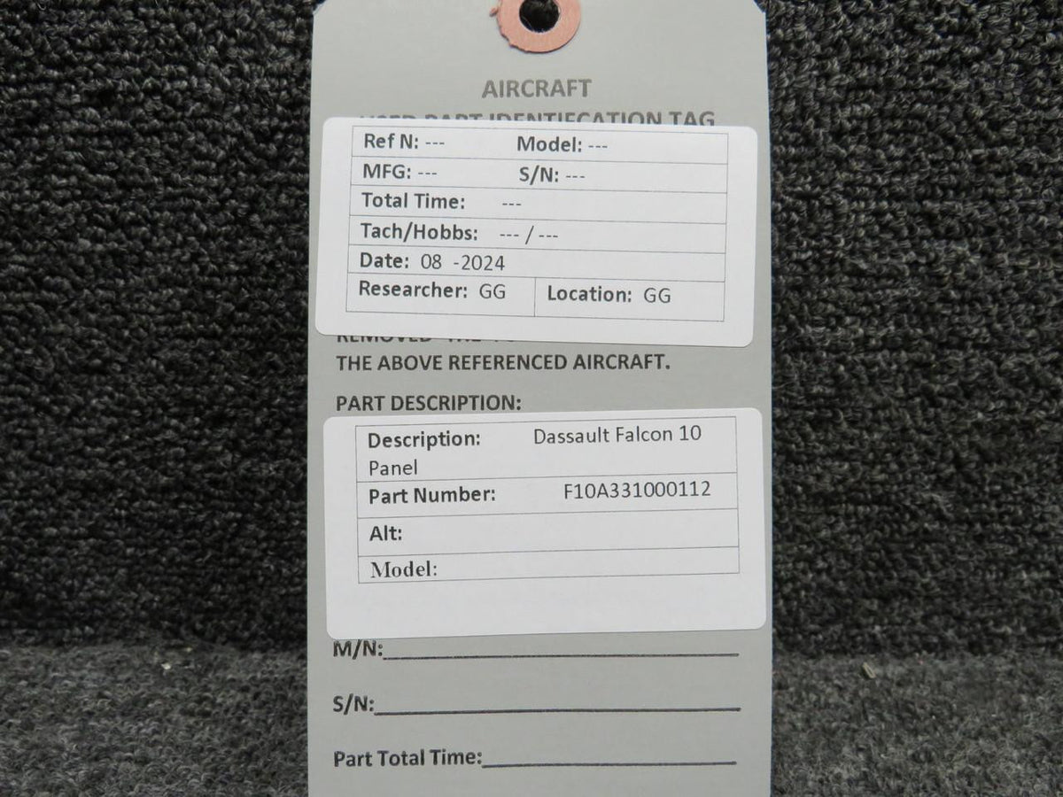 Dassault Falcon F10A331000112 Dassault Falcon 10 Panel