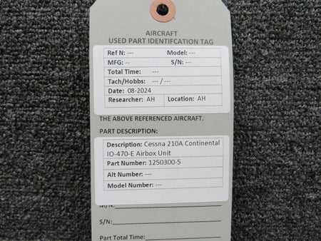Contic Engineering  1250300-5 Continental IO-470-E Airbox Unit