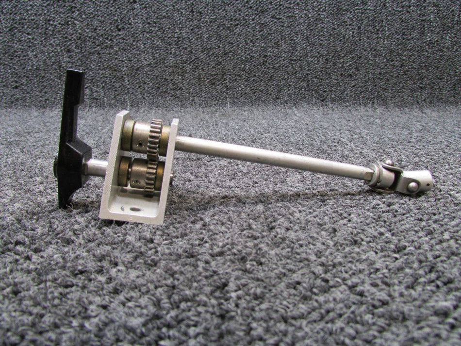 0716607-4, 0716623-2 Cessna 182Q Fuel Selector Gear Assembly with Shaft, Handle
