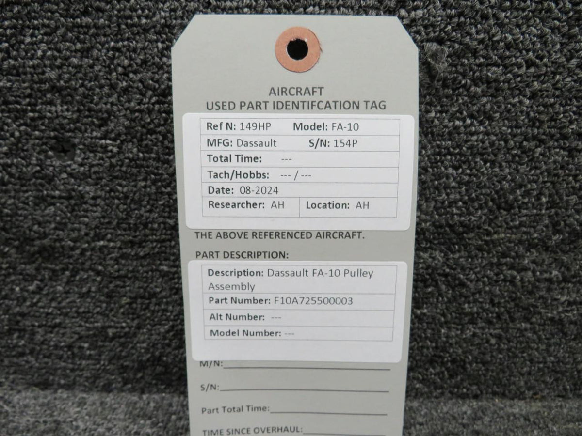 Dassault F10A725500003 Dassault FA-10 Pulley Assembly