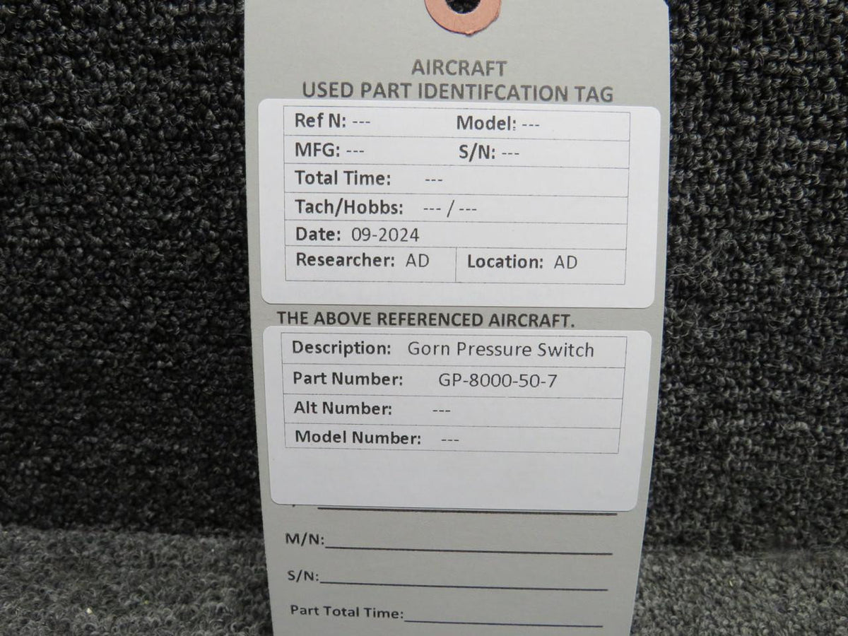 Gorn GP-8000-50-7 Gorn Pressure Switch
