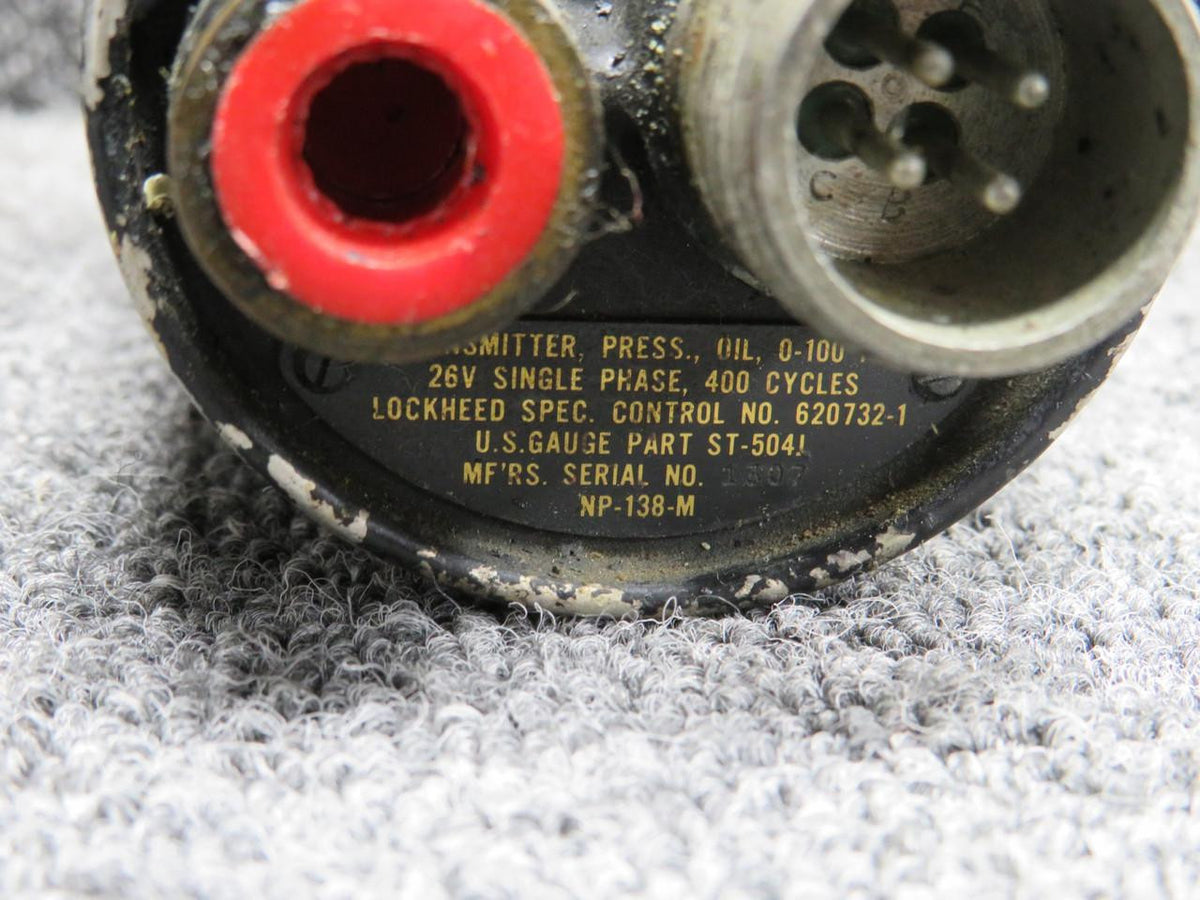 US Gauge ST-504J US Gauge Oil Pressure Transmitter (26V) (0-100 PSI)