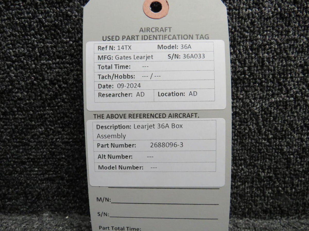 Learjet 2688096-3 Learjet 36A Box Assembly