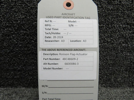ronson 48C48609-2 (Alt: 6600086-3) Ronson Flap Actuator