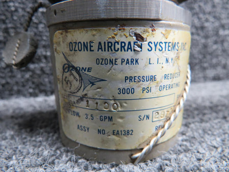 Ozone EA1382 (Alt: 1100) Ozone Aircraft Pressure Reducer Assembly (3000 PSI)