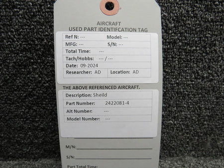 Does Not Apply 2422081-4 Shield