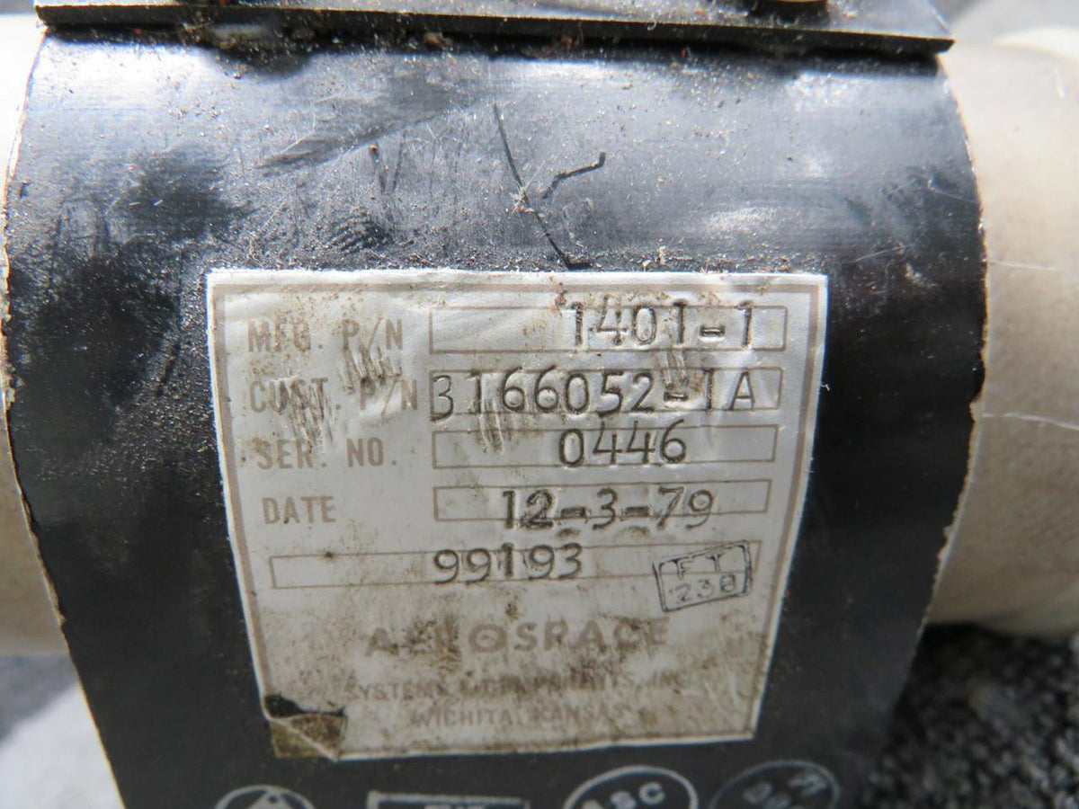 Aerospace 1401-1 (Alt: 3166052-1A) Aerospace Bypass Valve Assembly (Chipped)