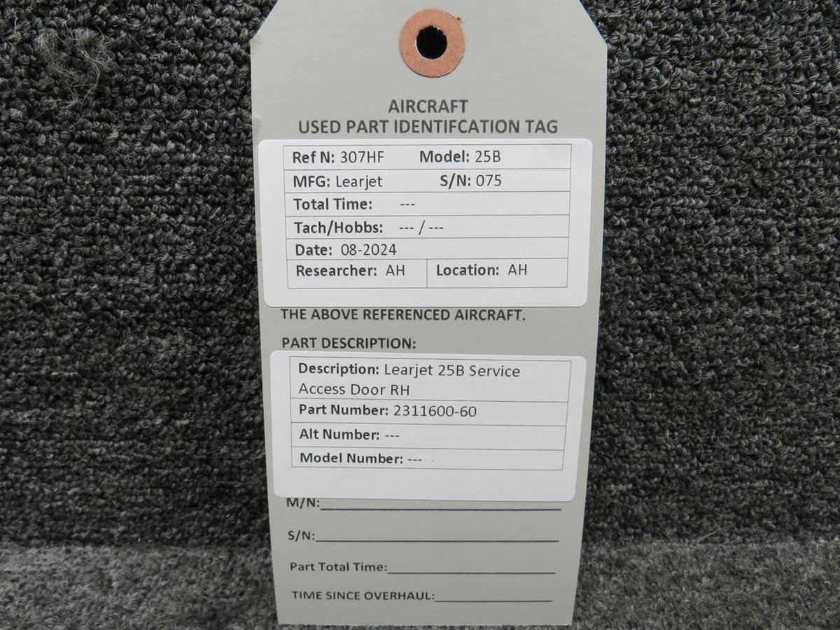 Learjet 2311600-60 Learjet 25B Service Access Door RH