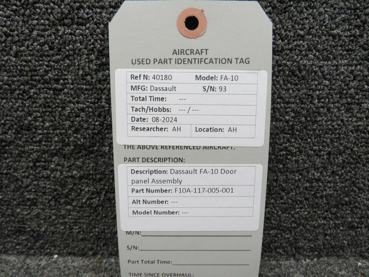 Dassault F10A-117-005-001 Dassault FA-10 Door Panel Assembly