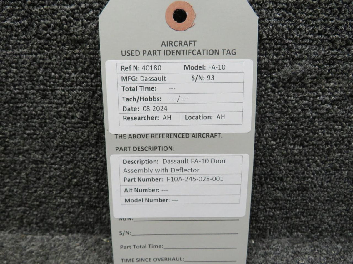 Dassault F10A-245-028-001 Dassault FA-10 Door Assembly with Deflector
