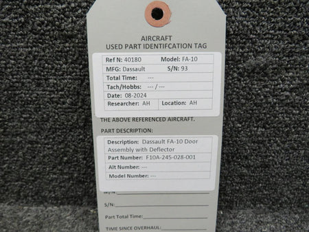 Dassault F10A-245-028-001 Dassault FA-10 Door Assembly with Deflector