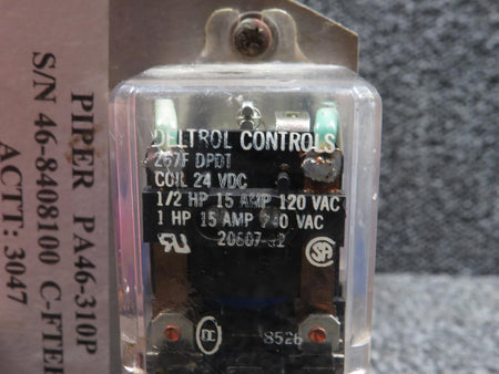 Deltrol Controls 20607-85 Deltrol Controls Relay w Bracket (24V)