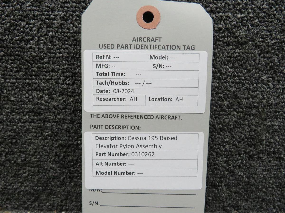 Cessna Aircraft Co 0310262 Cessna 195 Raised Elevator Pylon Assembly
