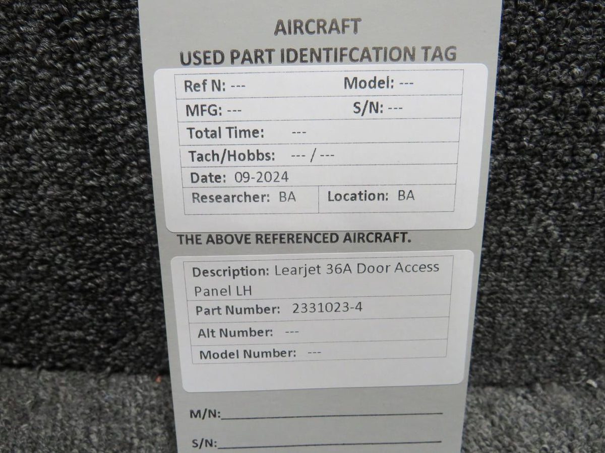 Learjet 2331023-4 Learjet 36A Door Access Panel LH