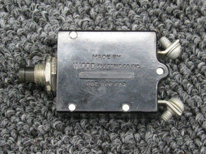 CB2315A Wood Electric Push Breaker Switch (Amps: 15)