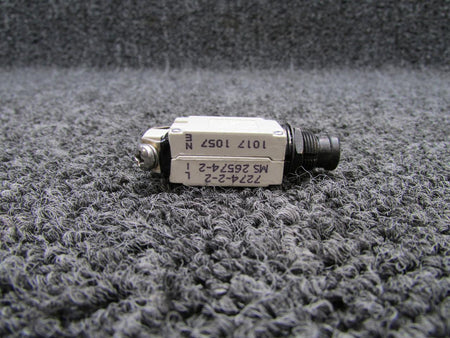Klixon 7274-2-2 (Alt: MS26574-2) Klixon Circuit Breaker (2 Amps)