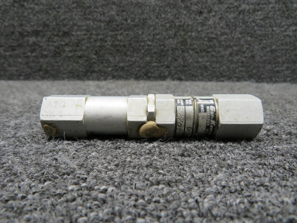 Gar-Kenyon 2R1047-0312 Gar-Kenyon Hydraulic Filtered Restrictor (Minus Fittings)