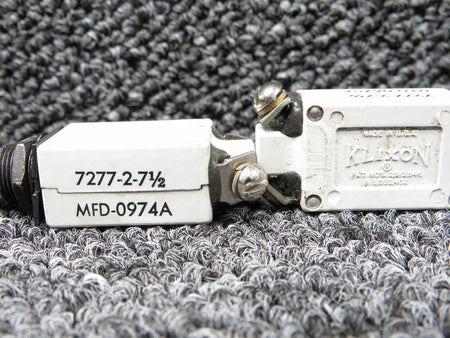 Klixon 7277-2-7-1-2 Klixon 7.5 Push Breaker Set of 2