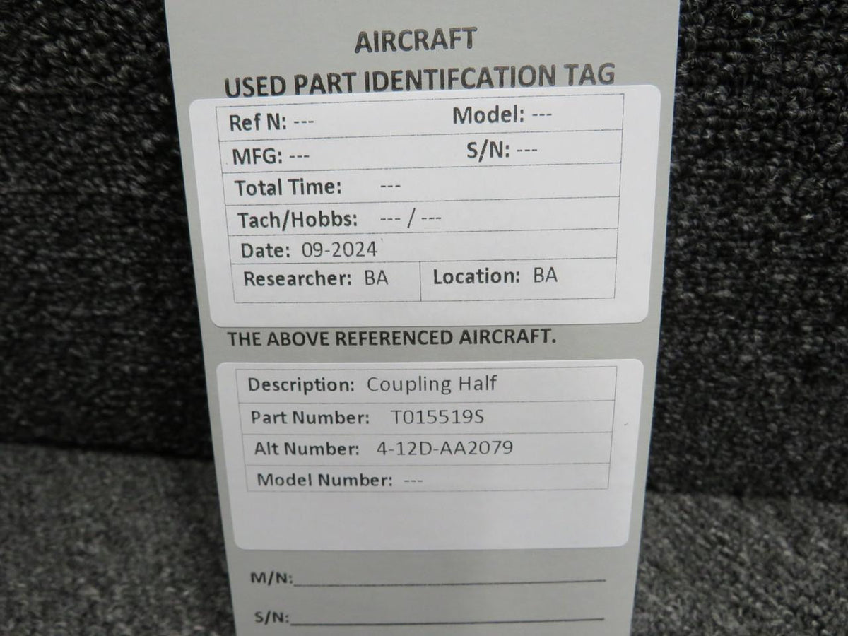 Does Not Apply T015519S (Alt: 4-12D-AA2079) Coupling Half