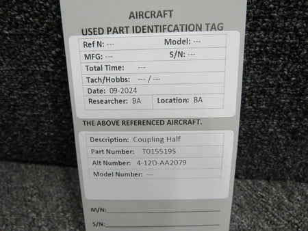 Does Not Apply T015519S (Alt: 4-12D-AA2079) Coupling Half