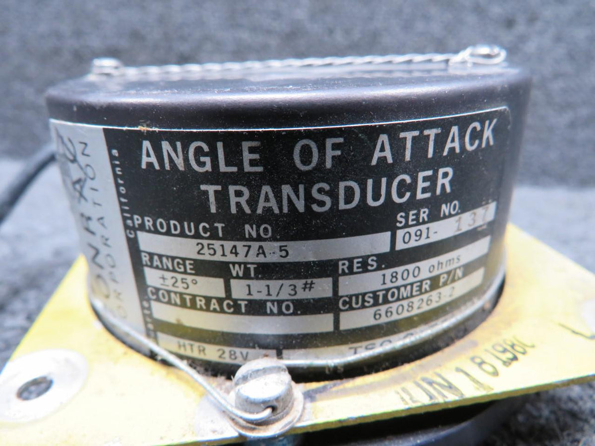 Conrac 25147A-5 (Alt: 6608263-2) Conrac Angle of Attack Transducer (Core) (Volts: 28)