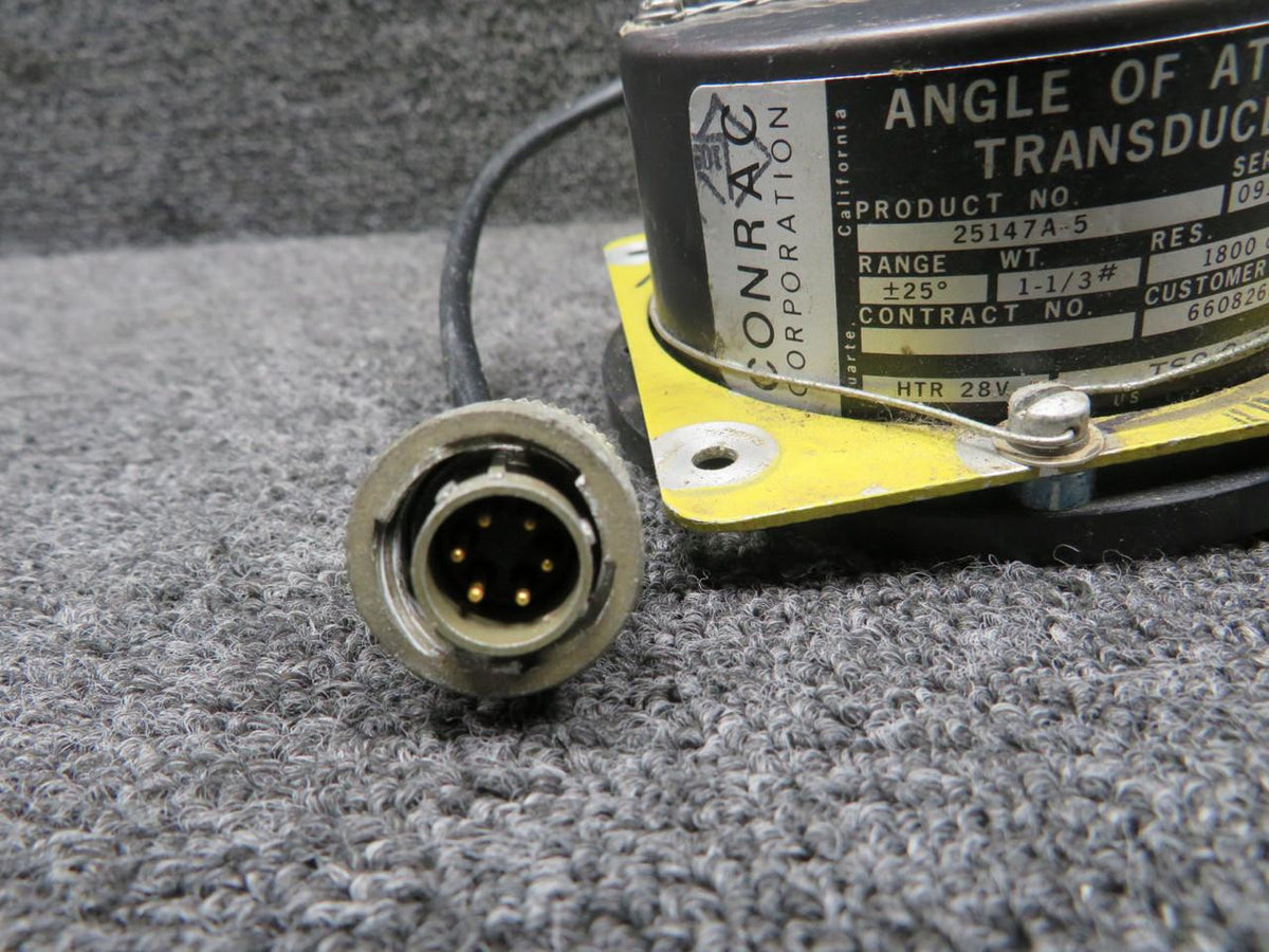 Conrac 25147A-5 (Alt: 6608263-2) Conrac Angle of Attack Transducer (Core) (Volts: 28)