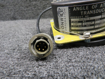 Conrac 25147A-5 (Alt: 6608263-2) Conrac Angle of Attack Transducer (Core) (Volts: 28)